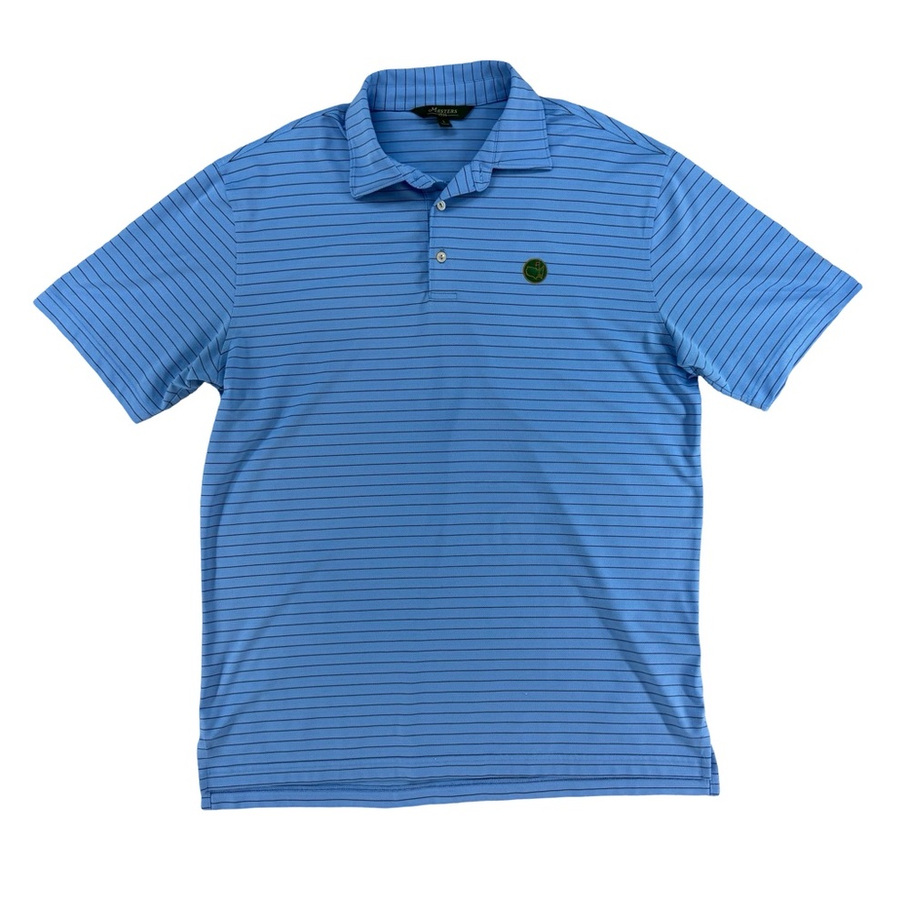 Masters Berckmans Golf Polo size Large blue stripe